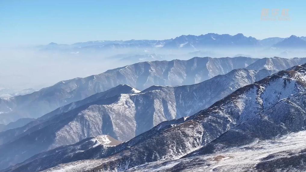 青海循化:冬日雪景如画